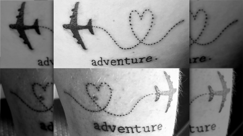 matching plane tattoos