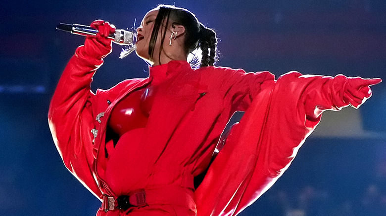 Rihanna at the 2023 Super Bowl