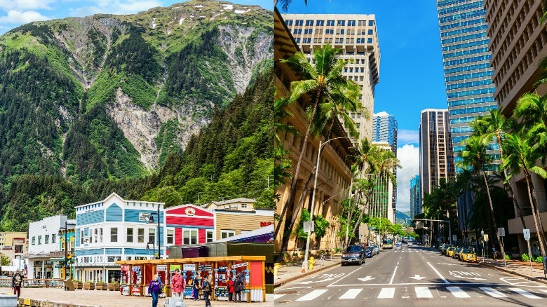 Juneau, Honolulu split picture