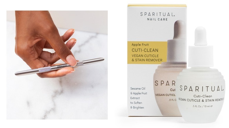 Cuticle tool and cuticle oil