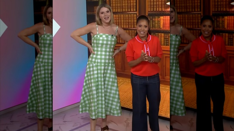 Jenna Bush Hager and Sheinelle Jones smile together on "Today with Jenna and Sheinelle"