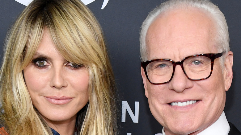 Tim Gunn and Heidi Klum on red carpet