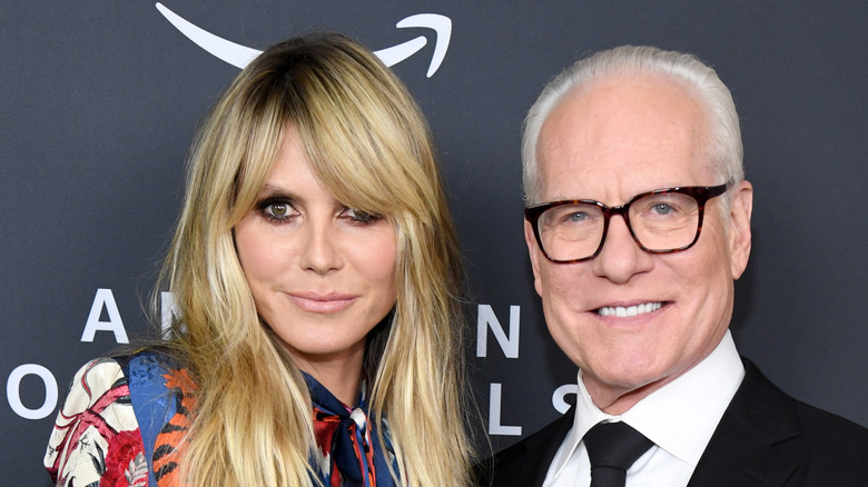 Tim Gunn and Heidi Klum on red carpet