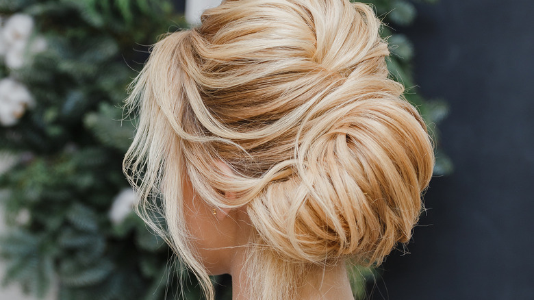 intricate bun hairstyle