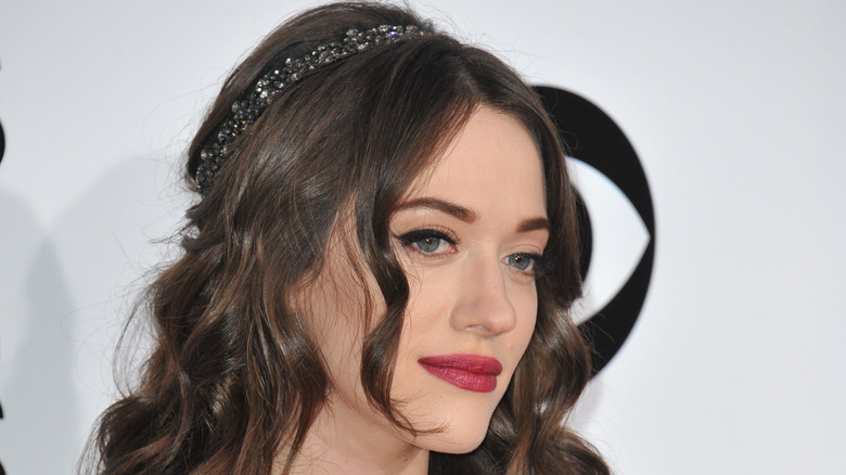 Kat Dennings with headband