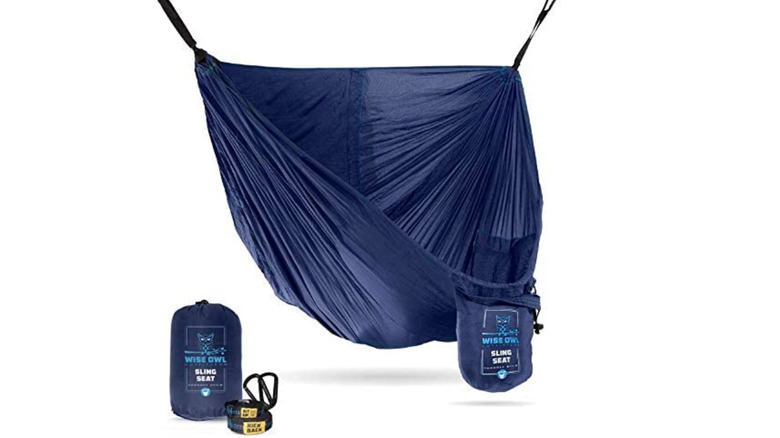 Wise Owl dark blue hammock chair