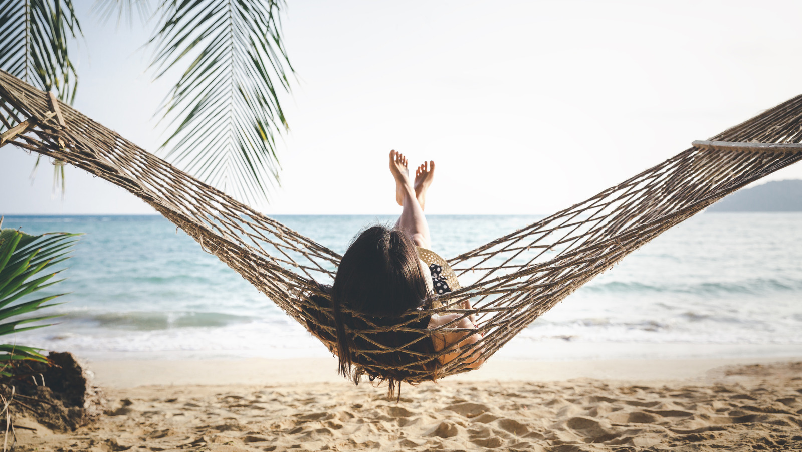 Sunyear Hammock Chair, Blue and White 