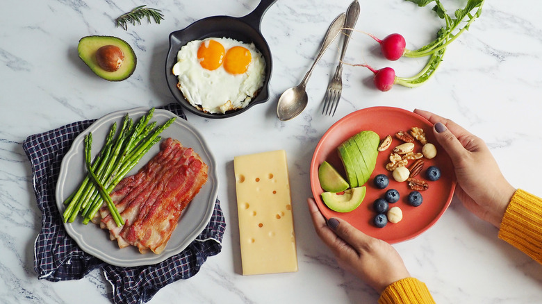 low carb foods on counter