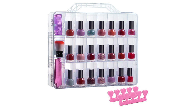 48 Bottles Universal Clear Nail Polish Organizer