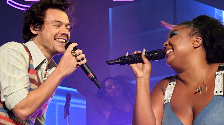 Lizzo and Harry Styles at Grammy Awards