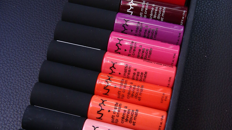 NYX Soft Matte Cream displayed at the NYX Store in NYC in 2016.