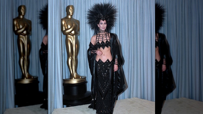 Cher posing