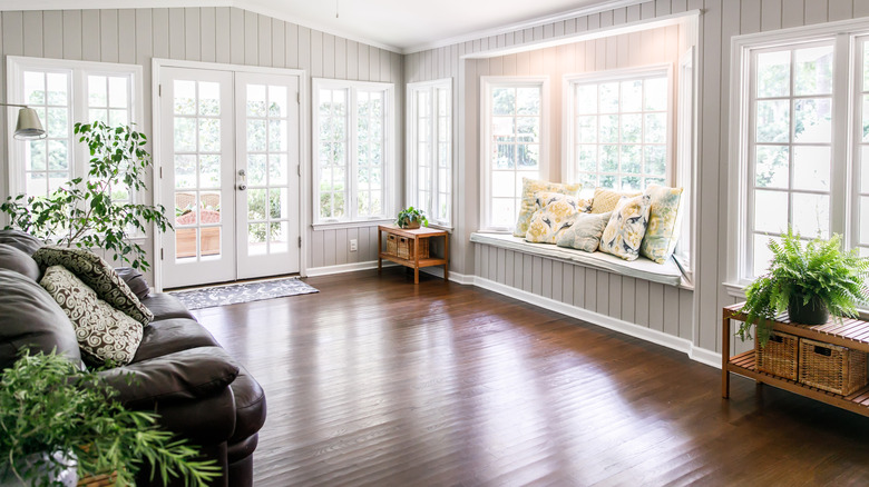 Sunroom with plants