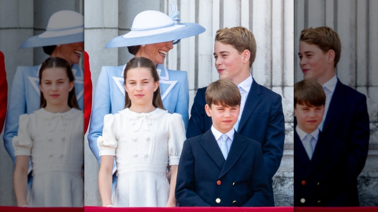 Kate Middleton smiling with her children