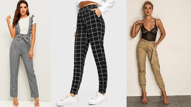 Three different SHEIN best-selling pants 