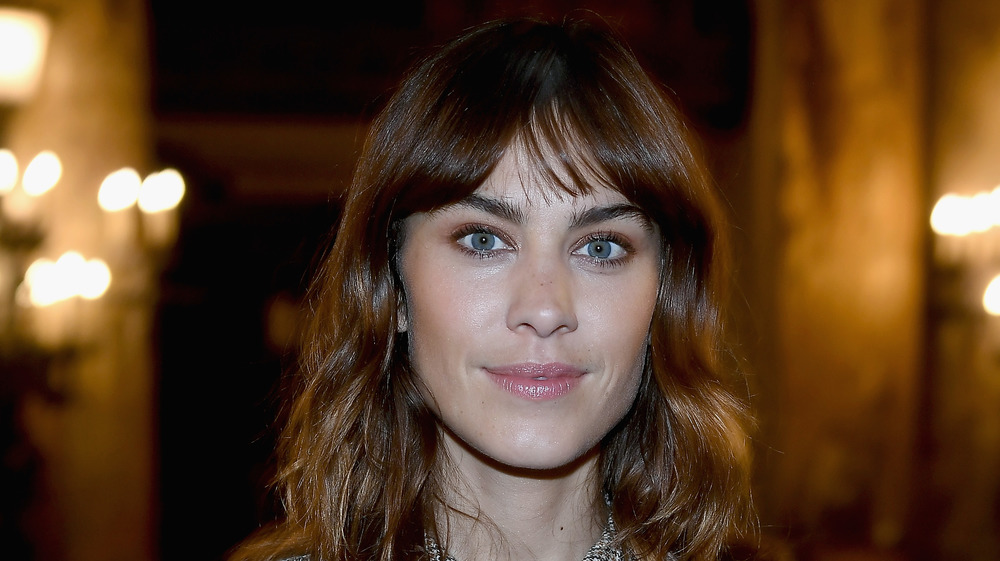 Alexa Chung with a shoulder-length cut