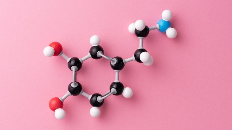 Dopamine molecular structure