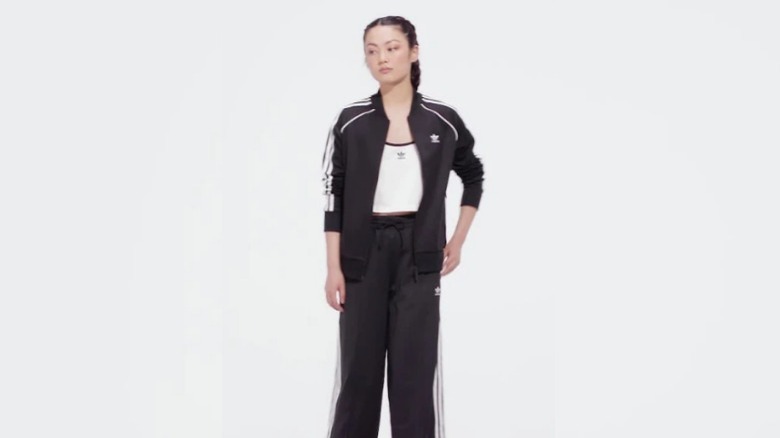 adidas tracksuit black
