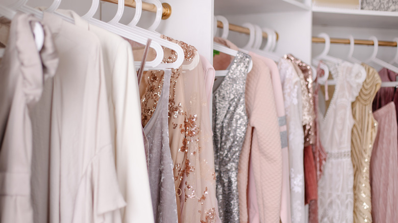 dresses shopping sequins pastel