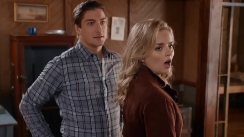 Daniel Lissing and Andrea Brooks surprised