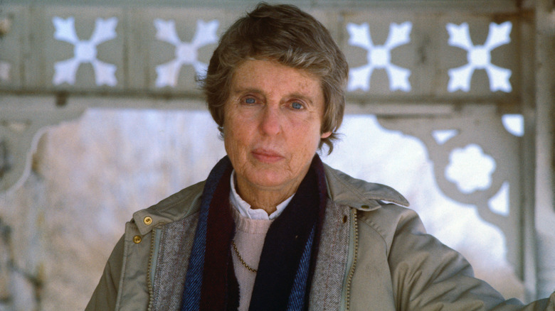 Nancy Kulp, known for her roll as Jane Hathaway in television's Beverly Hillbillies, during her congressional run in 1984.