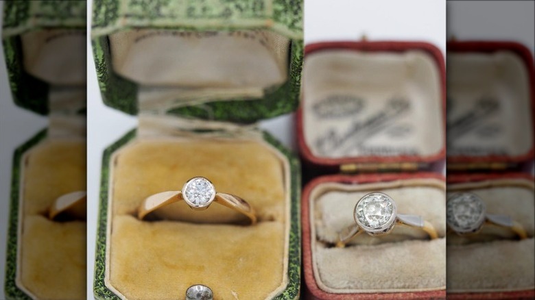 rings with bezel setting