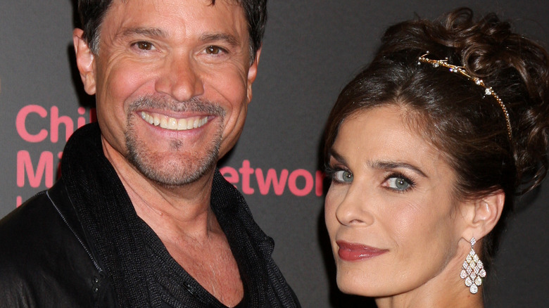 Peter Reckell and Kristian Alfonso smiling