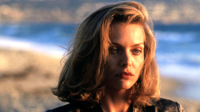 Michelle Pfeiffer staring