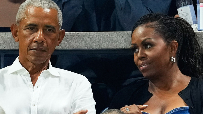 Barack and Michelle Obama close-up