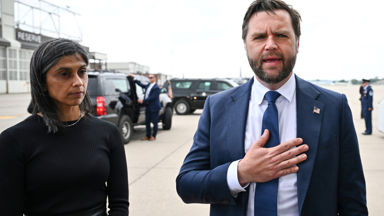 JD Vance and Usha Vance in Minnesota