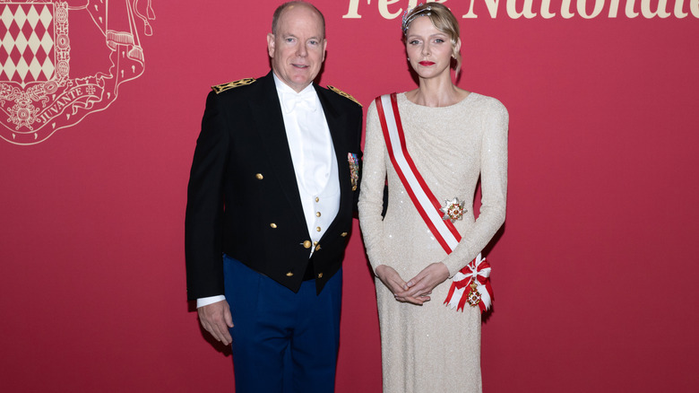 Prince Albert and Princess Charlene at Monaco Day
