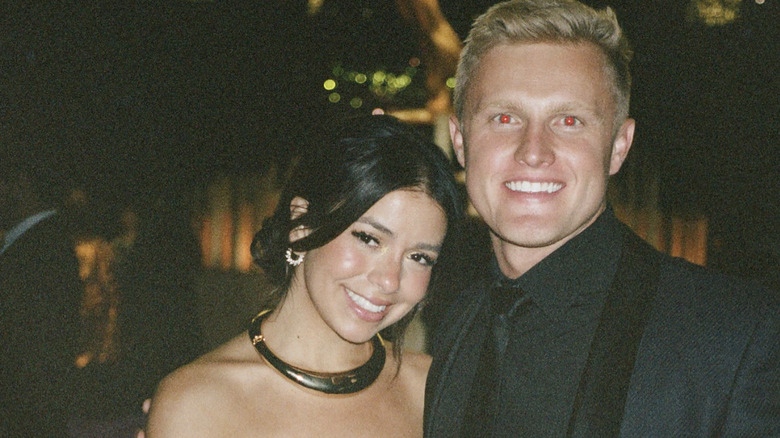 Jen and Zac Affleck at a party