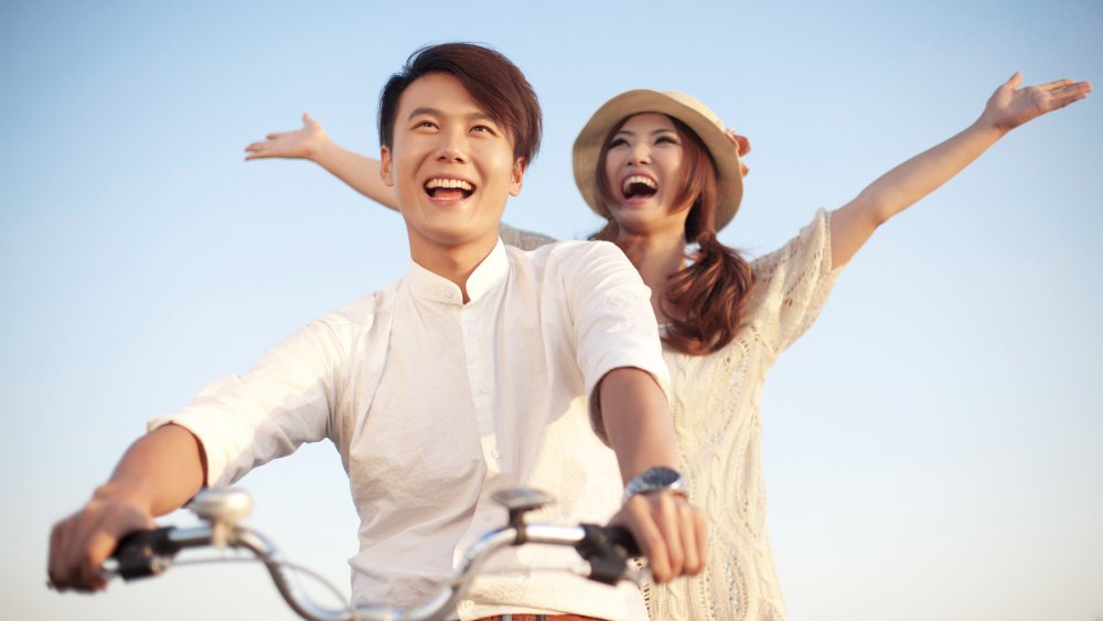 Young couple on a date