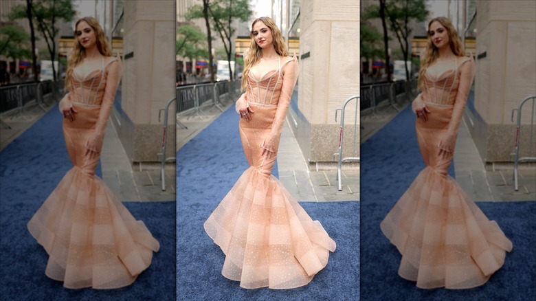 Hannah Cruz posing before the Tony Awards in 2026