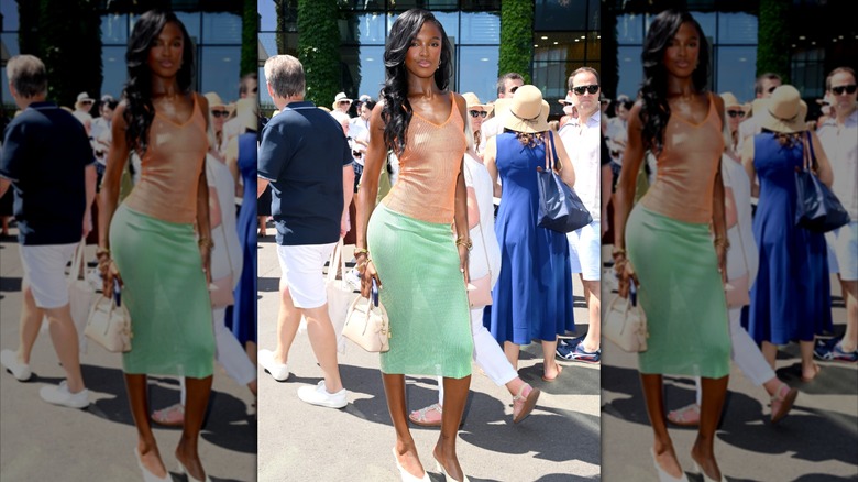 Leomie Anderson posing for a photo