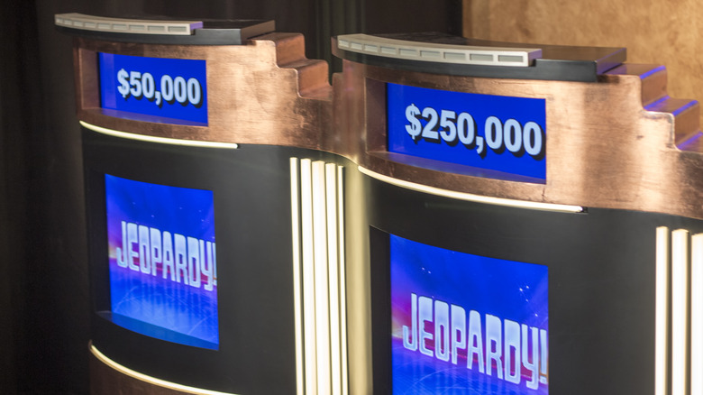 close up of the Jeopardy studio 