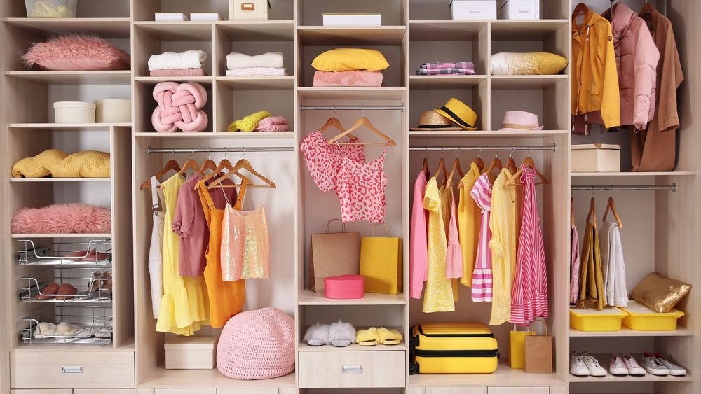 photo of a highly organized closet 