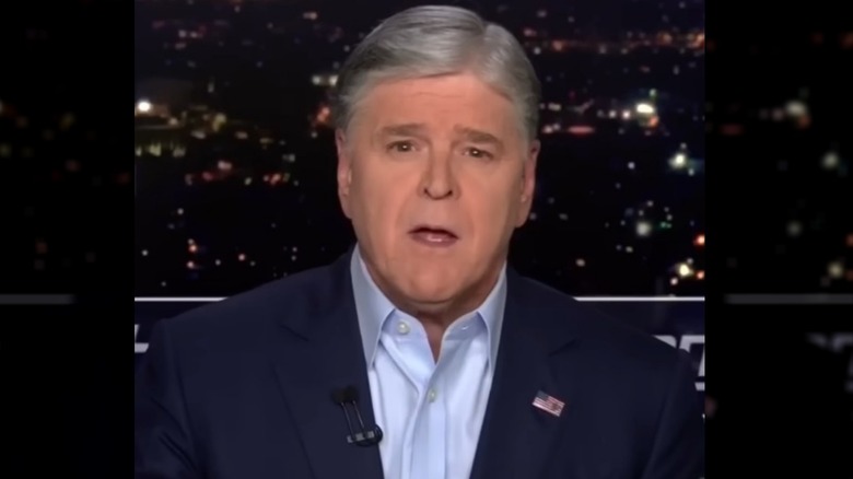 Sean Hannity speaking on his Fox News show