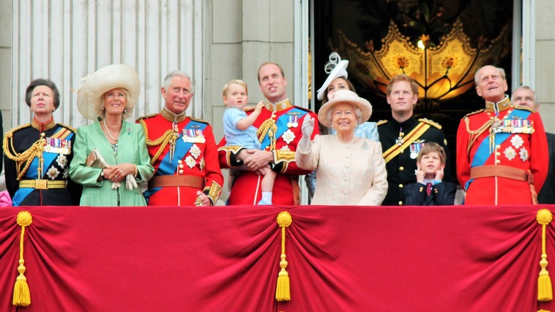 Royal family at Buckingham Palace