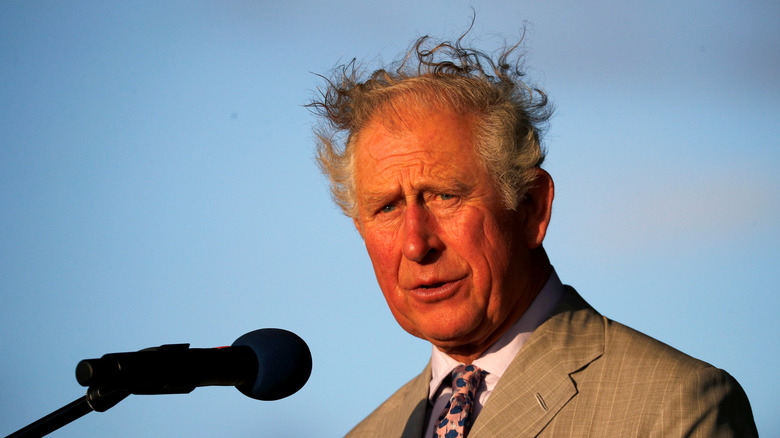 King Charles III speaking on a visit to St. Lucia in 2019.