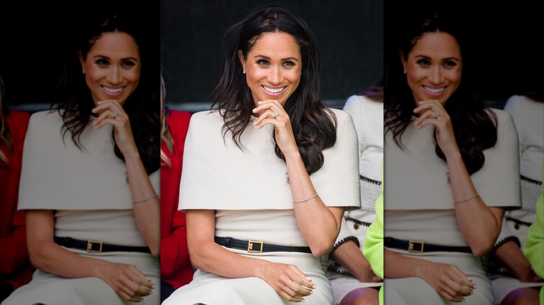 Meghan Markle at the opening of a bridge in 2018.