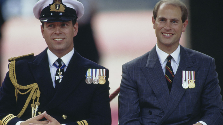 Prince Edward and Prince Andrew in 1995