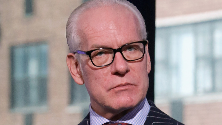 Tim Gunn giving the camera a stern look