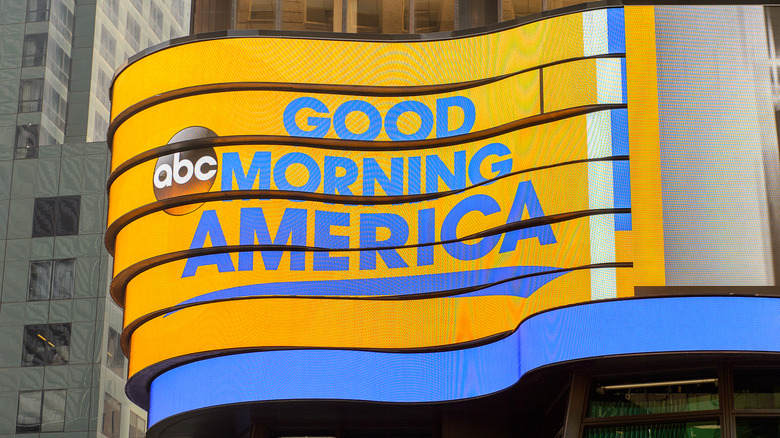 Good Morning America logo on building