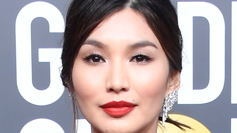 Gemma Chan attends the Golden Globe awards