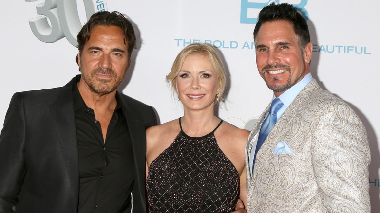 Thorsten Kaye, Katherine Kelly Lang, and Don Diamont smiling