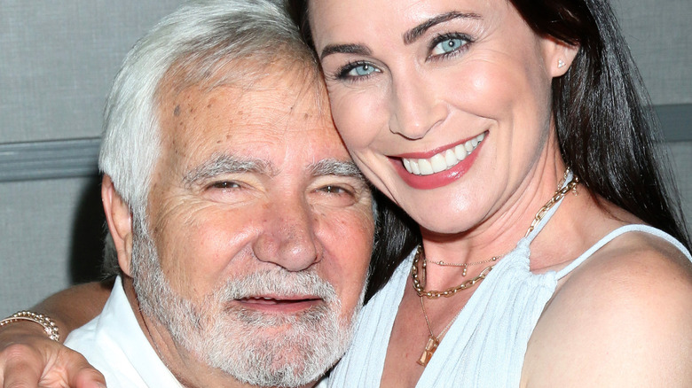 Rena Sofer and John McCook pose together.