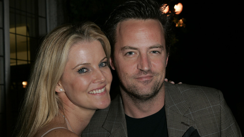 Maeve Quinlan and Matthew Perry together