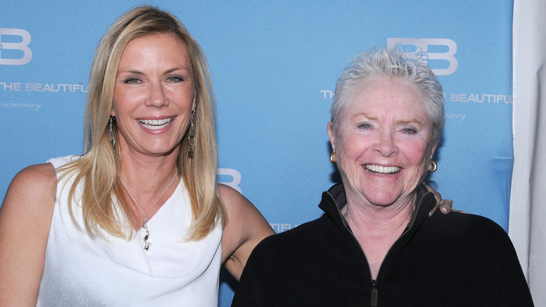 Katherine Kelly Lang and Susan Flannery smiling