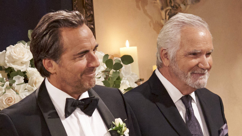 Ridge and Eric smiling
